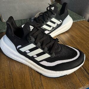 Adidas Ultraboost Light black and white running shoe sneakers